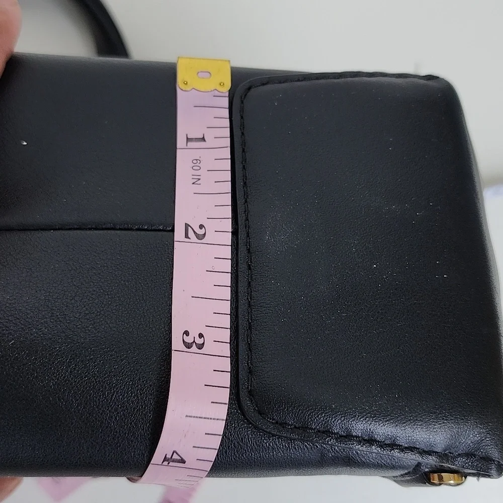 MICHAEL KORS Sadie‎ Leather Satchel Black Leather Chain Lock Crossbody Purse Bag